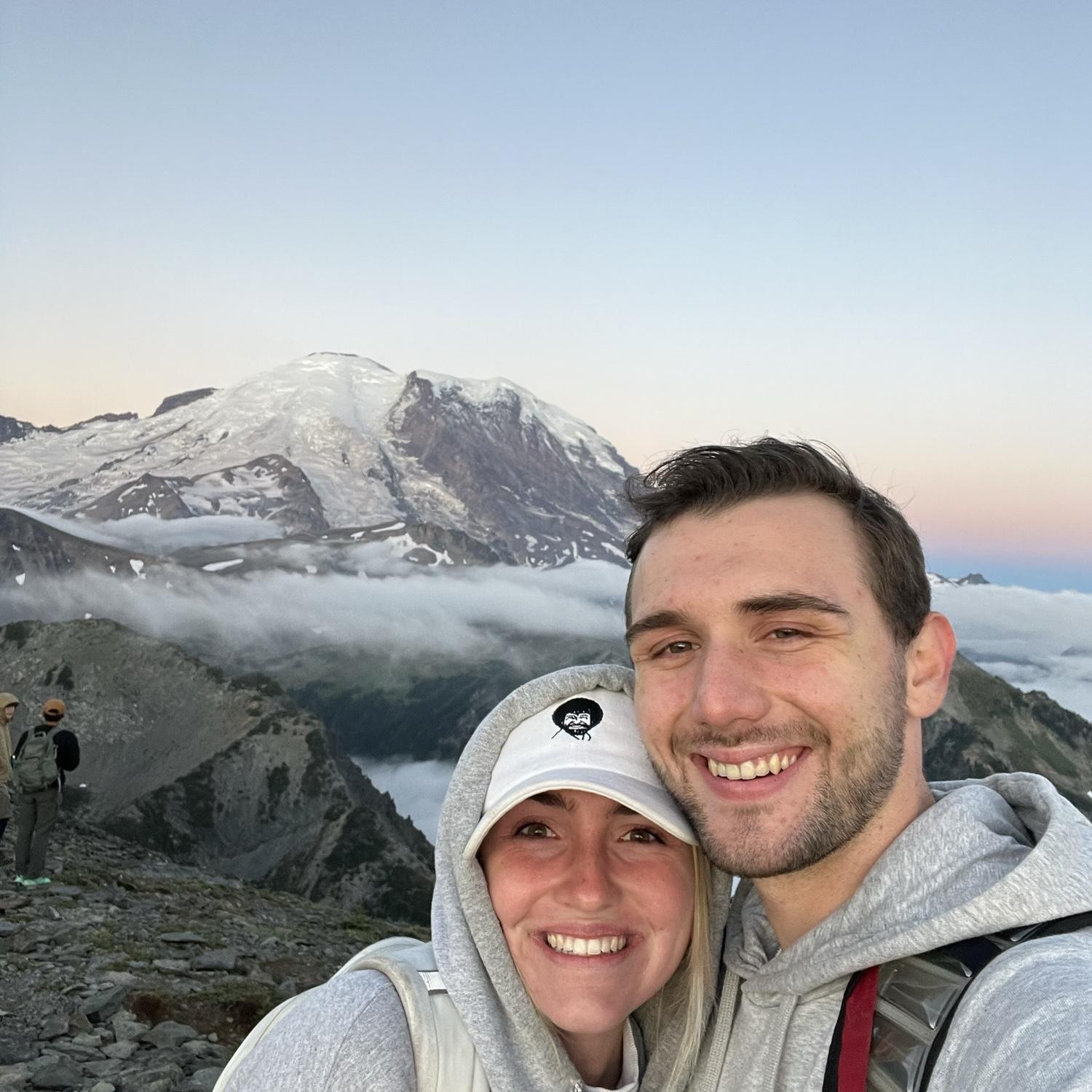 To hiking together...