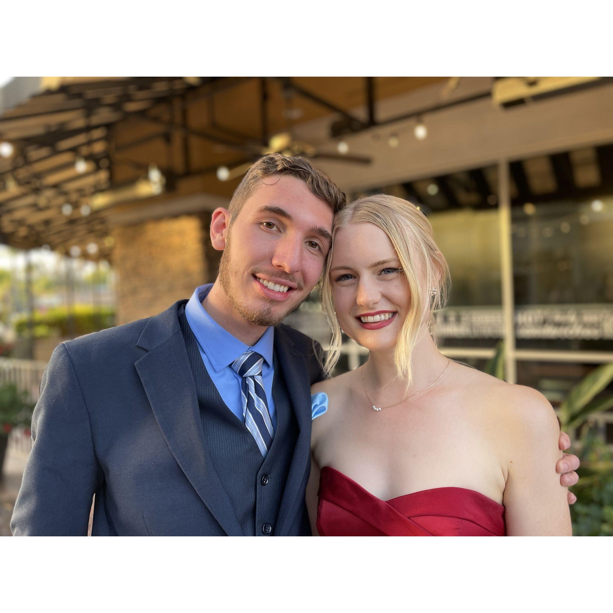 One of the pictures of us before the Biola formal.