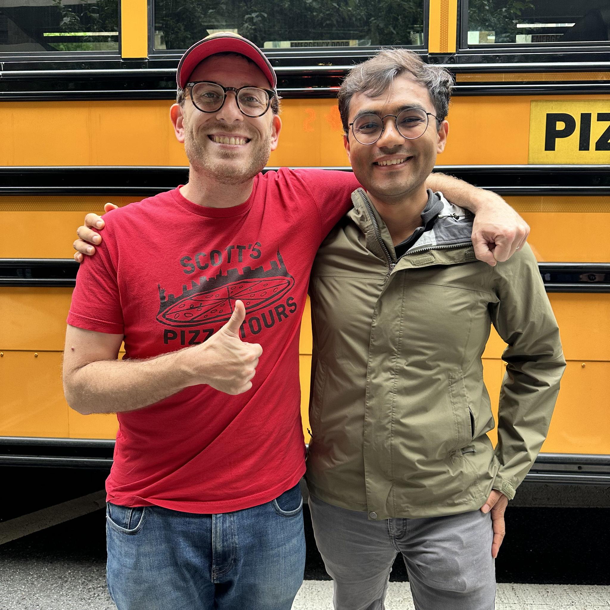 Tushar meeting Scott Weiner, of Really Dough fame!