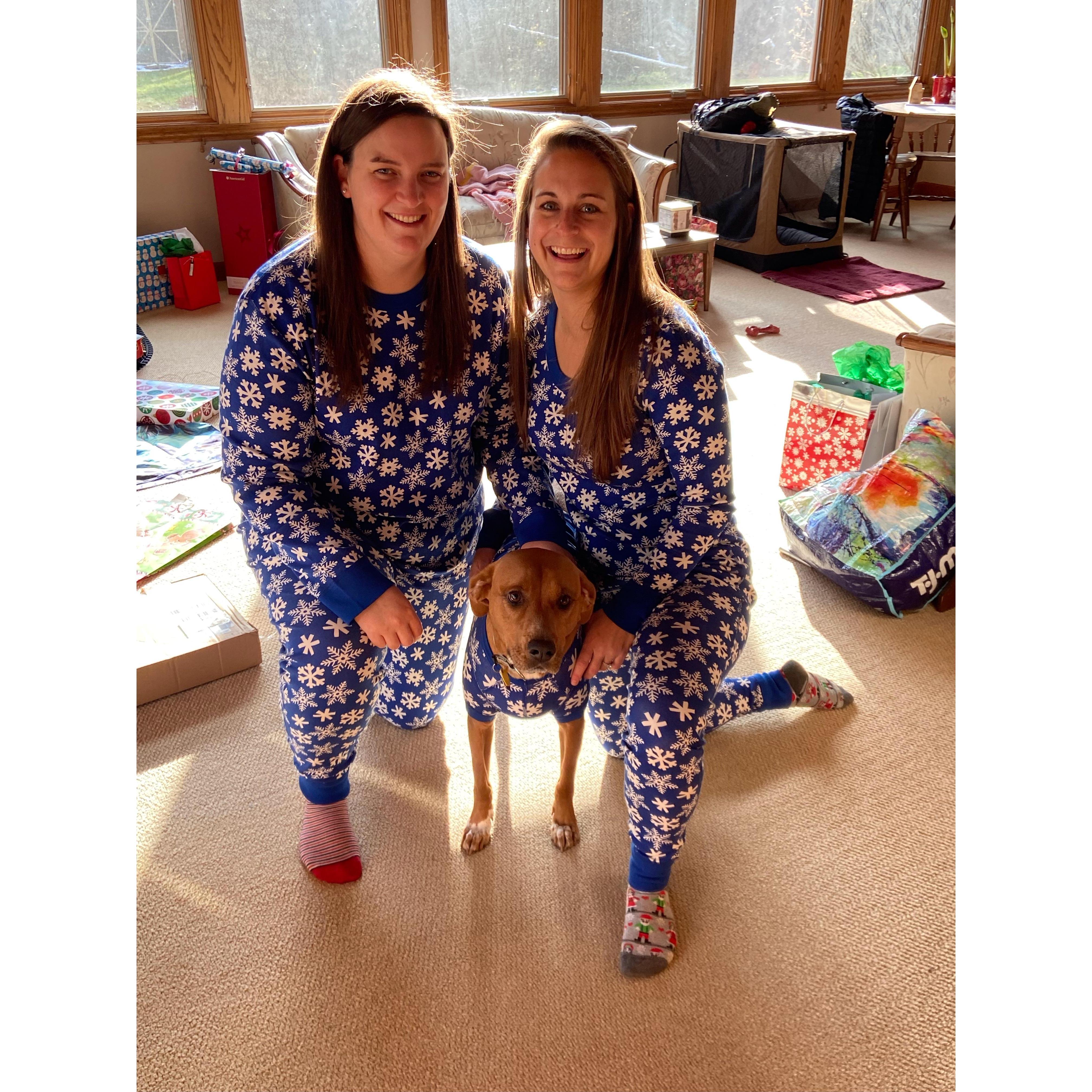 Our matching Christmas jammies 2021