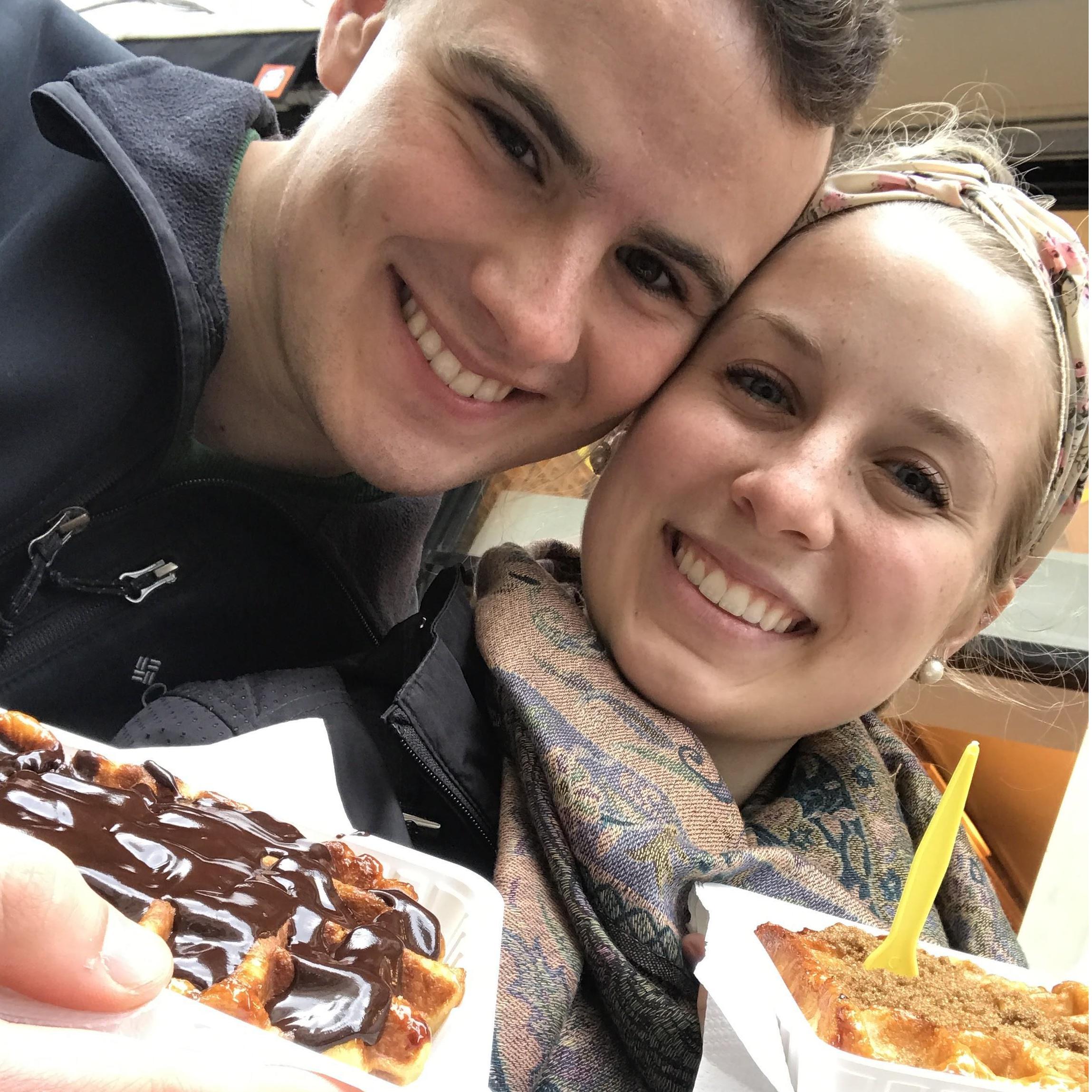 We like to eat.
Brussels, Belgium - April 2017