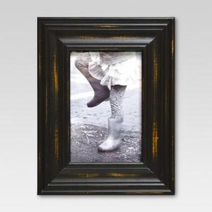 Weathered Wood 4"x6" Black Frame - Threshold™