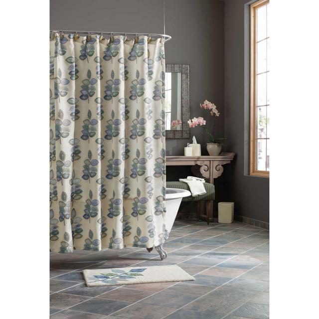 Croscill® Mosaic Leaves 70-Inch x 72-Inch Fabric Shower Curtain