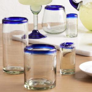 Rocco Blue Handcrafted Highball Glass - World Market