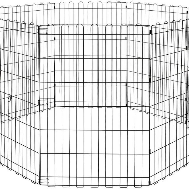 AmazonBasics Foldable Metal Pet Exercise and Playpen