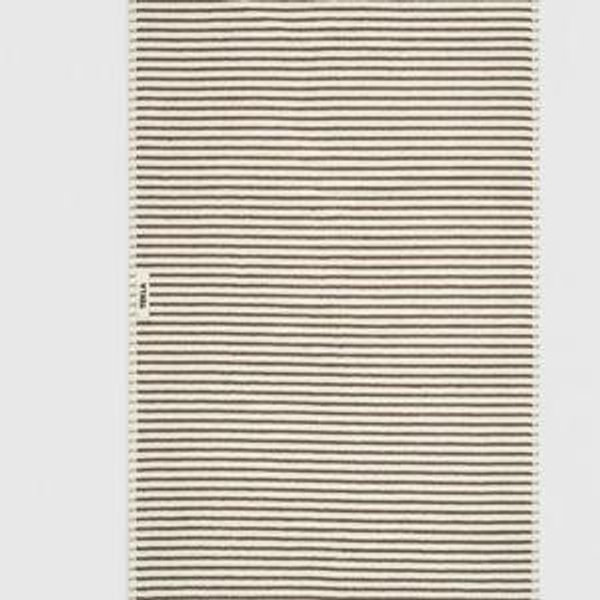 Bath Sheet - Rich brown and warm white stripes