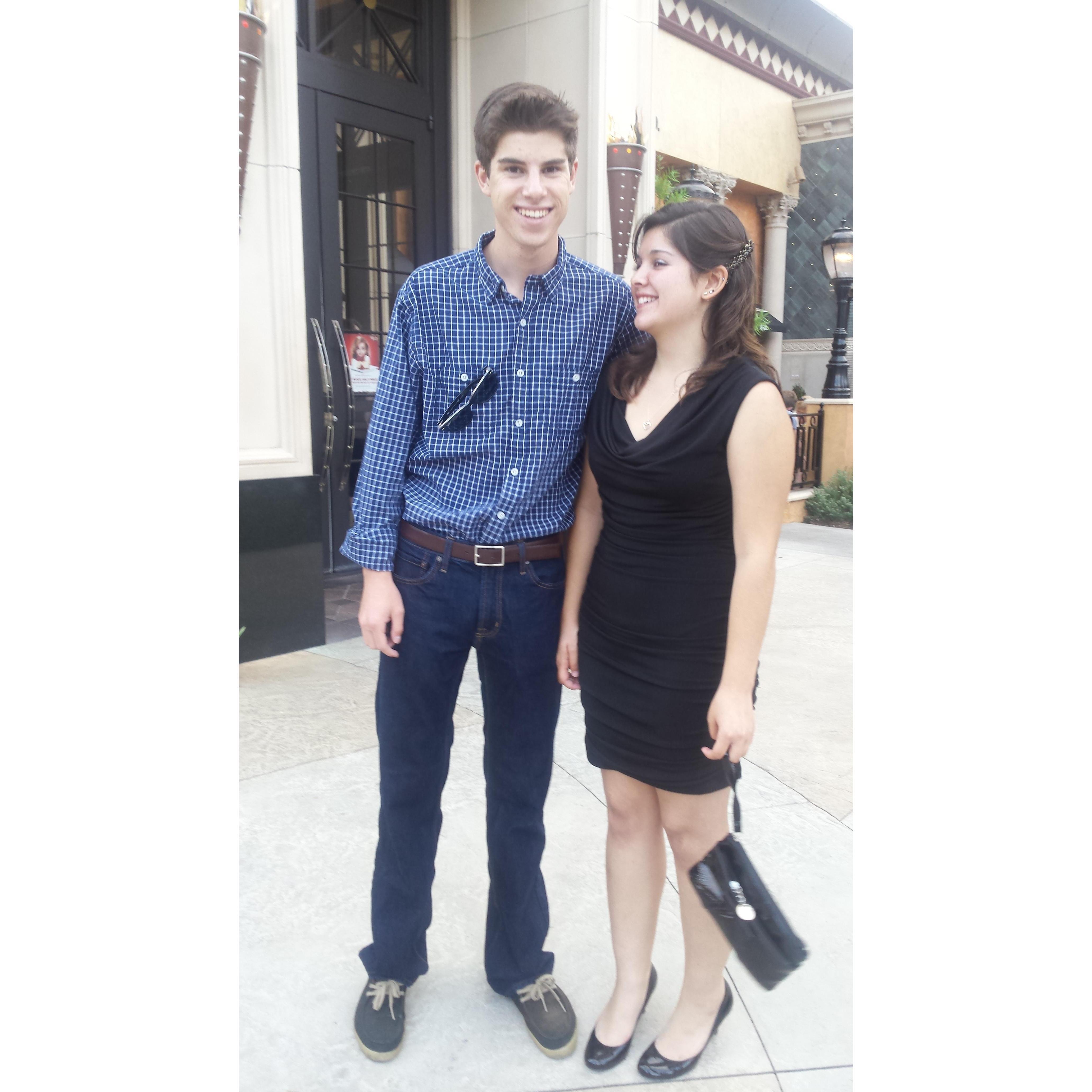 This photo was taken the day CJ asked Lilli to officially be his girlfriend