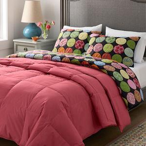 Essential Down Comforter | Garnet Hill - Queen, Faded Rose