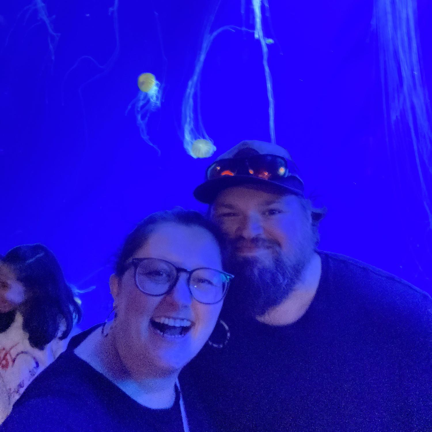 Atlanta Aquarium with Luke and Caitlyn! ♥️