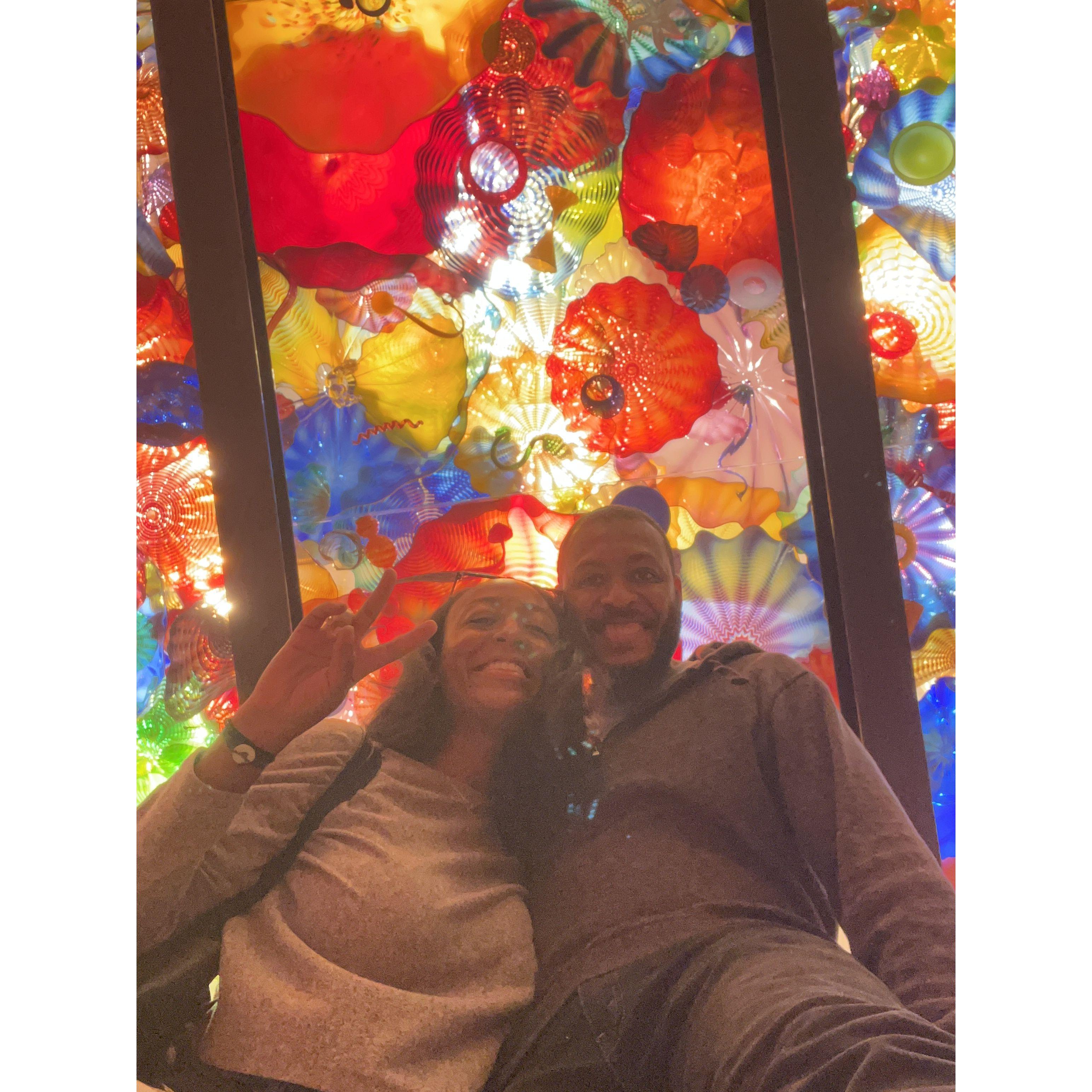 At the Chihuly museum in Seattle.