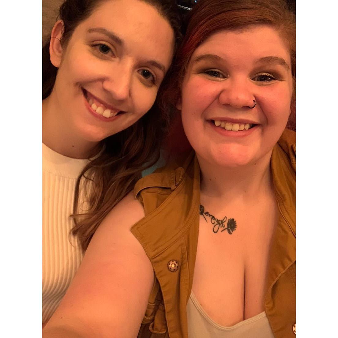 Our first date after becoming girlfriends