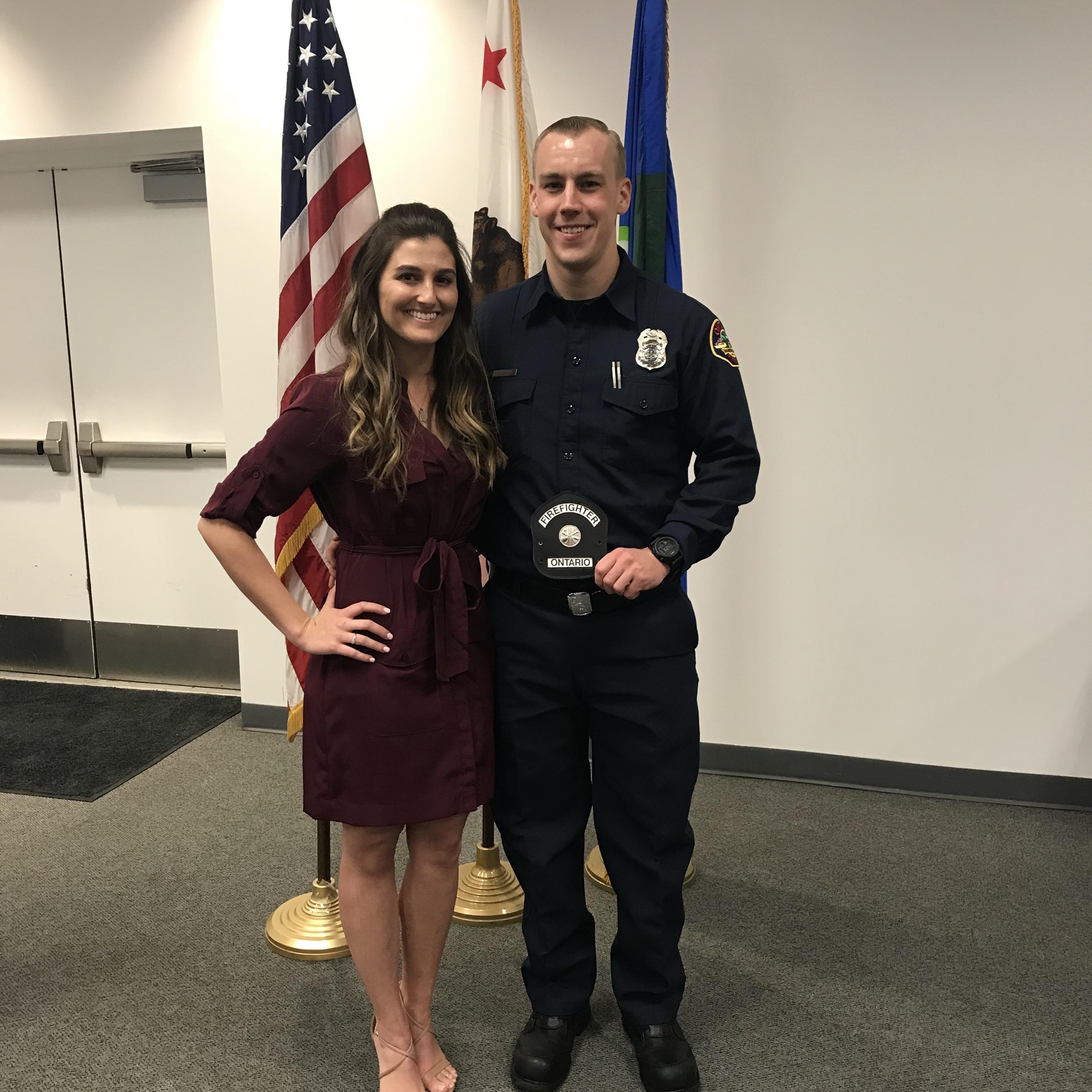 His Ontario pinning ceremony