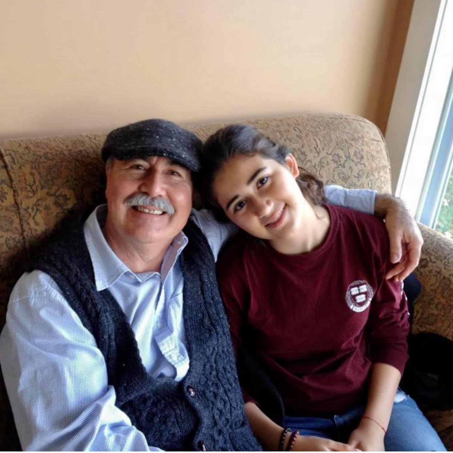 Isa and her Bilo (Abuelo)