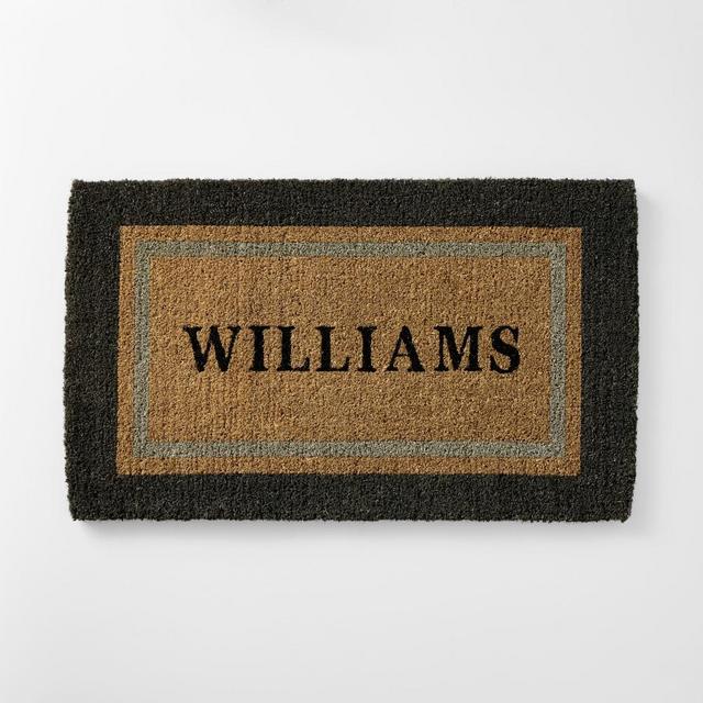 Hold Everything Border Doormat, Personalized