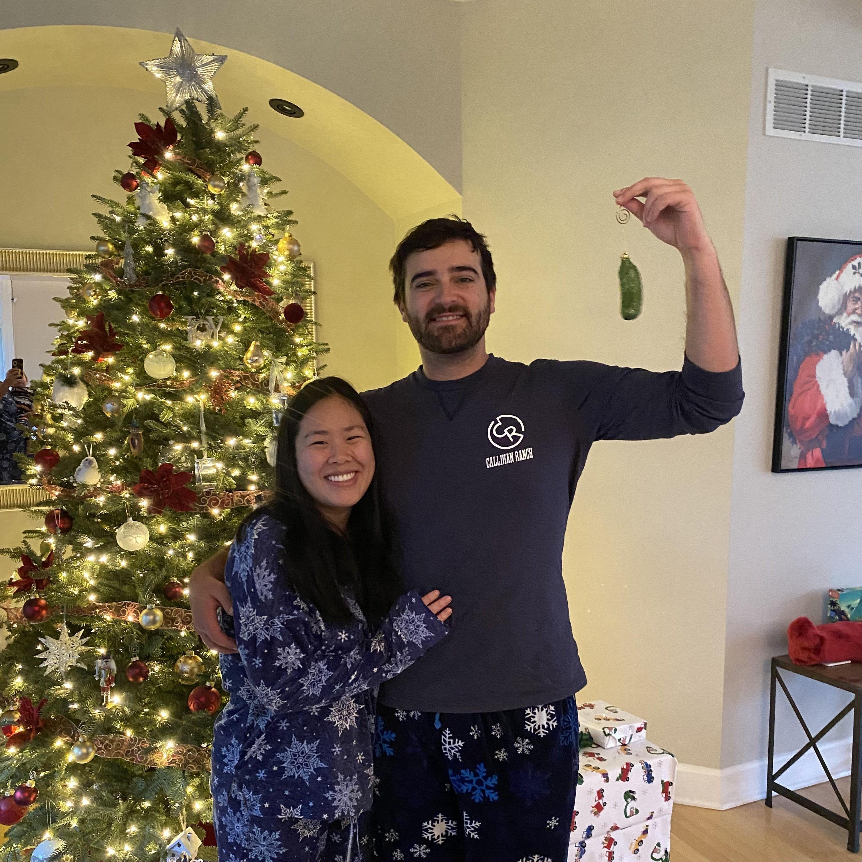 Cynthia's first pickle hunt!