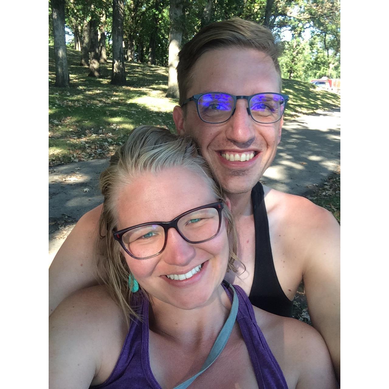 Our first in-person date was at the Musicland singing camp.
