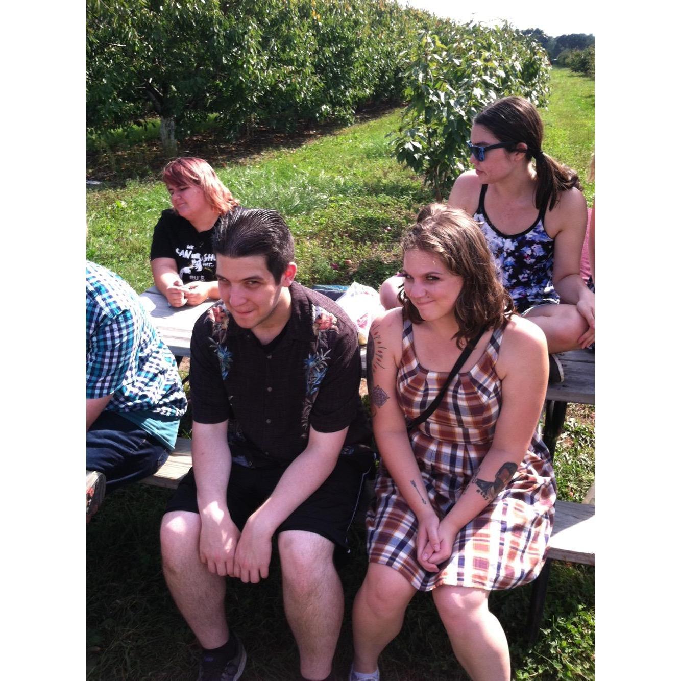 One of our earliest pictures together at a ballroom team bonding trip!
