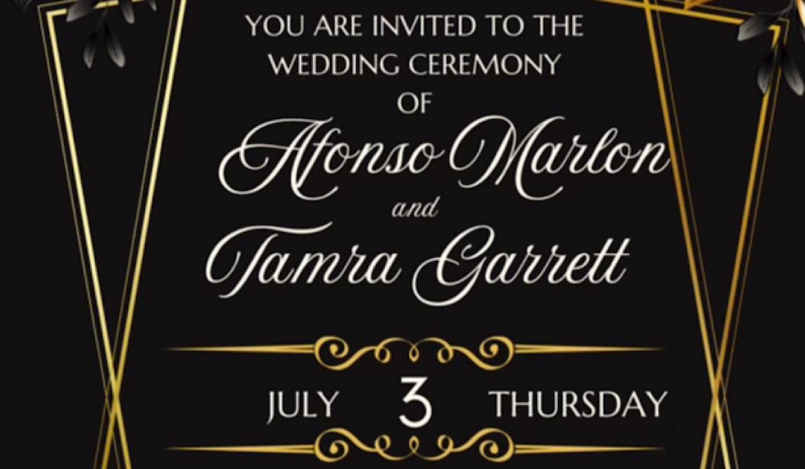 The Wedding Website of Tamra Garrett and Afonso Marlon