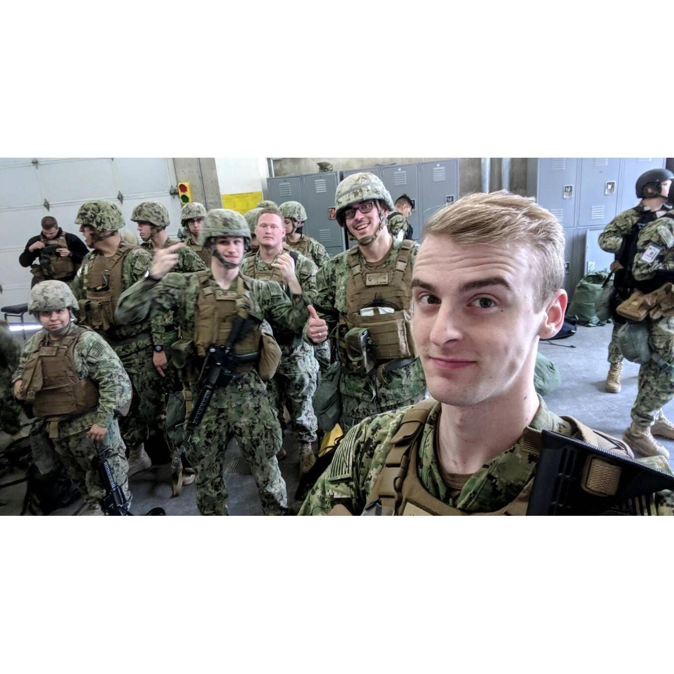 Matthew is a Navy Vet. The first 5 Months of dating Suzie and Matthew spent time travelling back and forth to see each other until he got out.