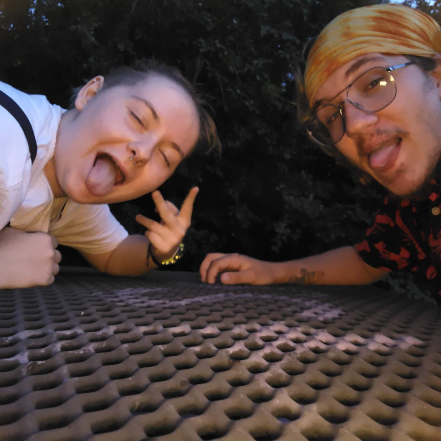 Here's a recreation of the photo from the day we decided to start dating