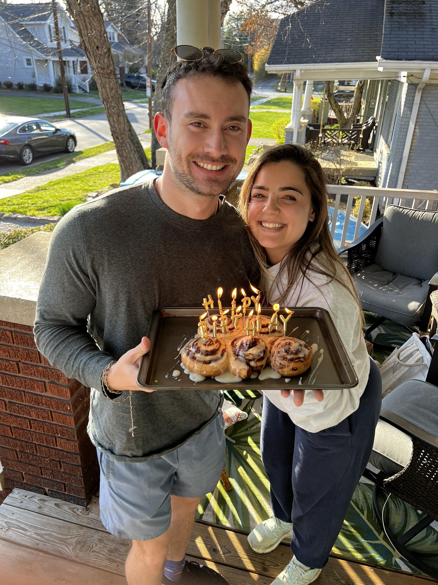 Many of the first celebrations that are no longer long distance! Nate’s 24th birthday. Fun fact this is the first birthday we’ve been able to spend together.