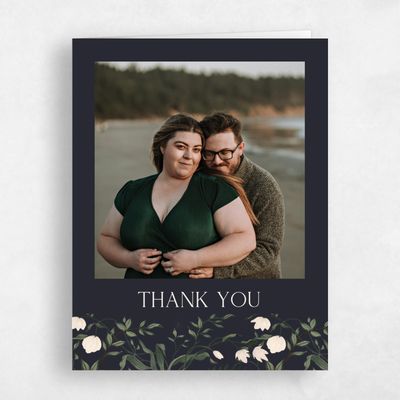 Ebony, Black Wedding Thank You - Oiseau Photo