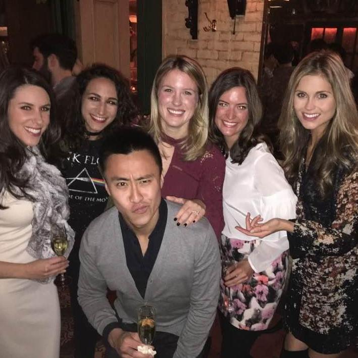 January '17 - When Lin is in the company of pretty girls, he makes weird faces