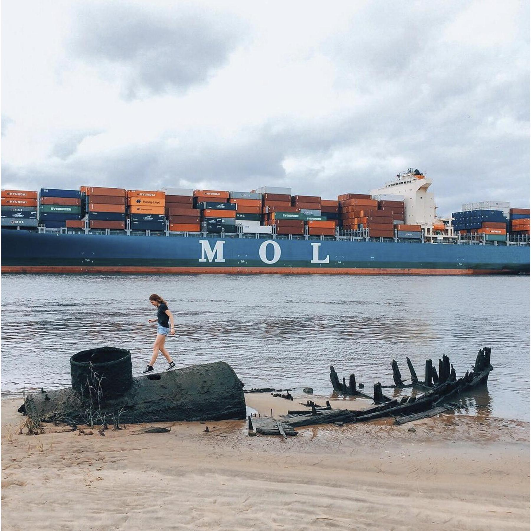 Exploring a shipwreck near Savannah