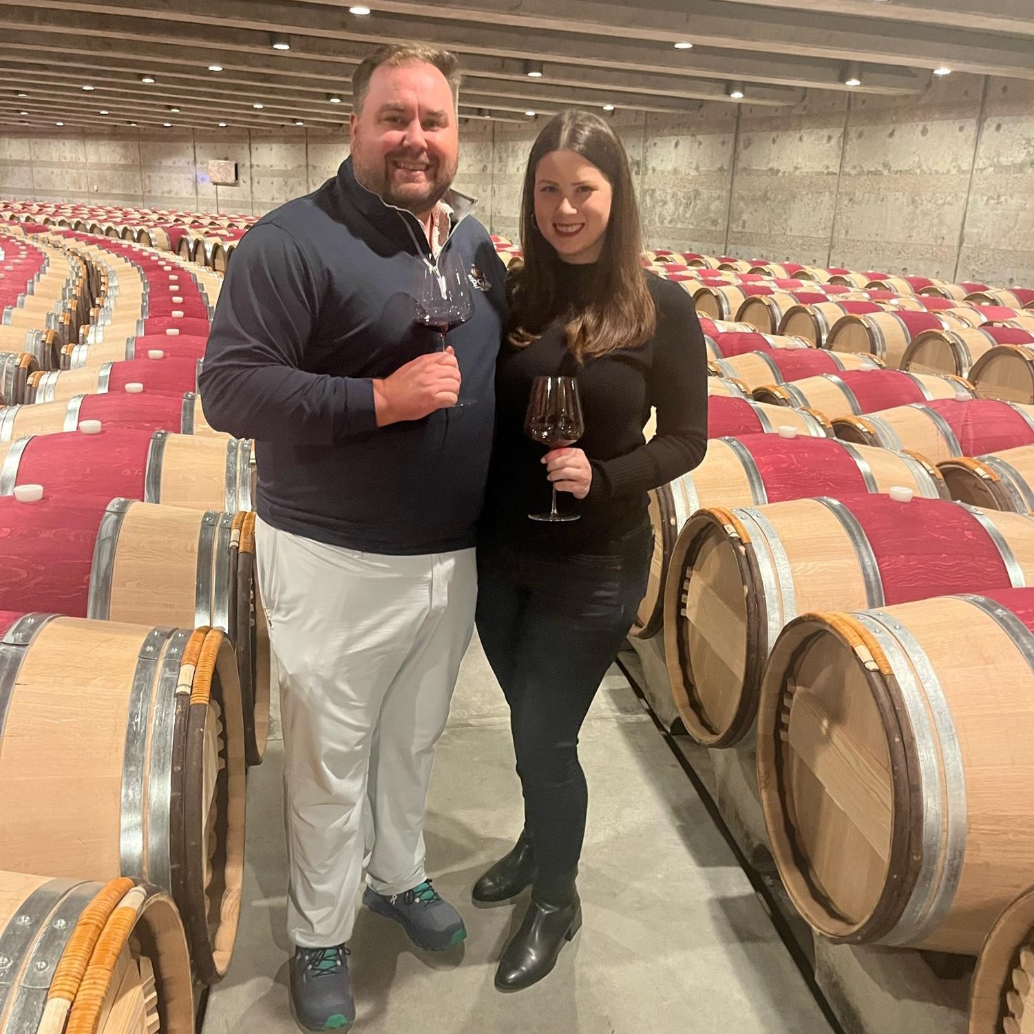 1,000 barrels of wine are in the cellar at Opus One