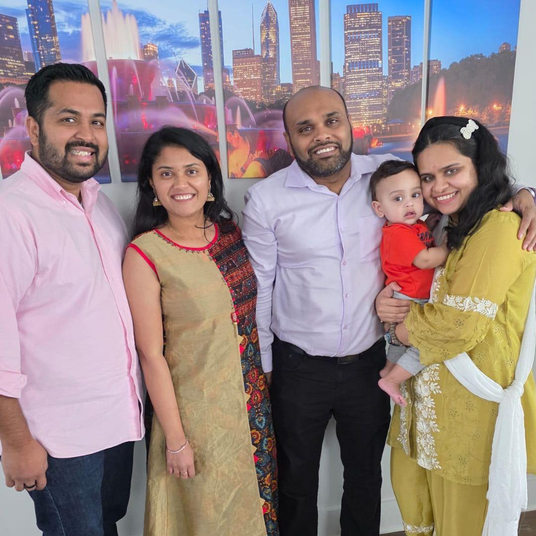 Ravina's brother, sister in law & nephew