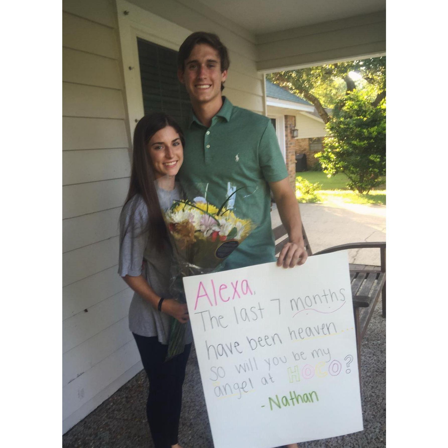 Nathan asking Alexa to Homecoming - 2016