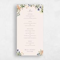 Beige Wedding Menu - Bellfort