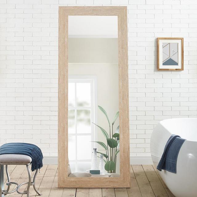 Naomi Home Freestanding Cheval Floor Mirror Natural