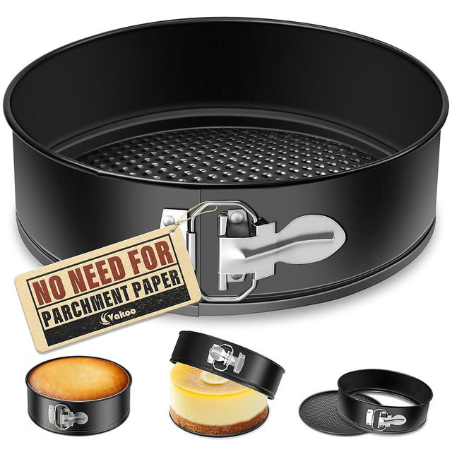 Vakoo Springform Pan - Nonstick, Leakproof Cheesecake Pan for Baking, Easy Release, No Parchment Paper Needed, 9 Inch