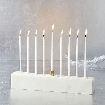 Marble + Brass Menorah