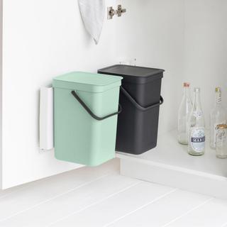 Sort & Go 12-Liter Built-in Recycling Bin, Set of 2