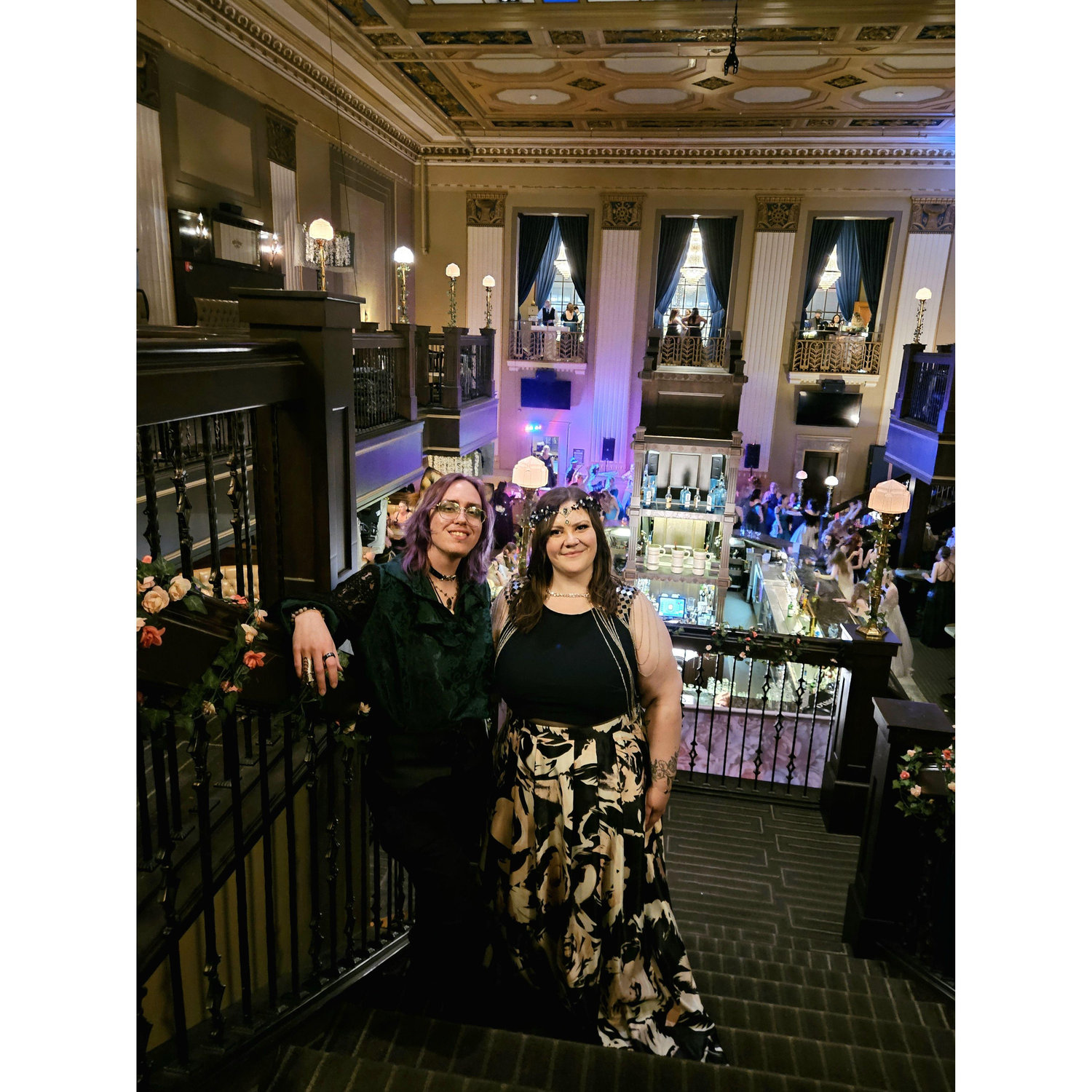 Kierstyn and her friend and BridesMan Morgan