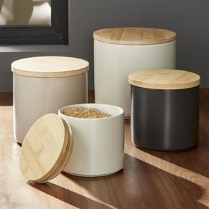 Crate & Barrel | Set of 4 Silo Canisters