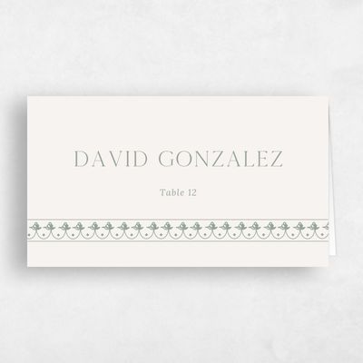 Sage, Green Wedding Place Card - Giselle