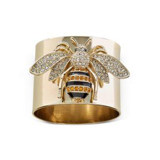 Stripey Bee Napkin Rings, Set of 2