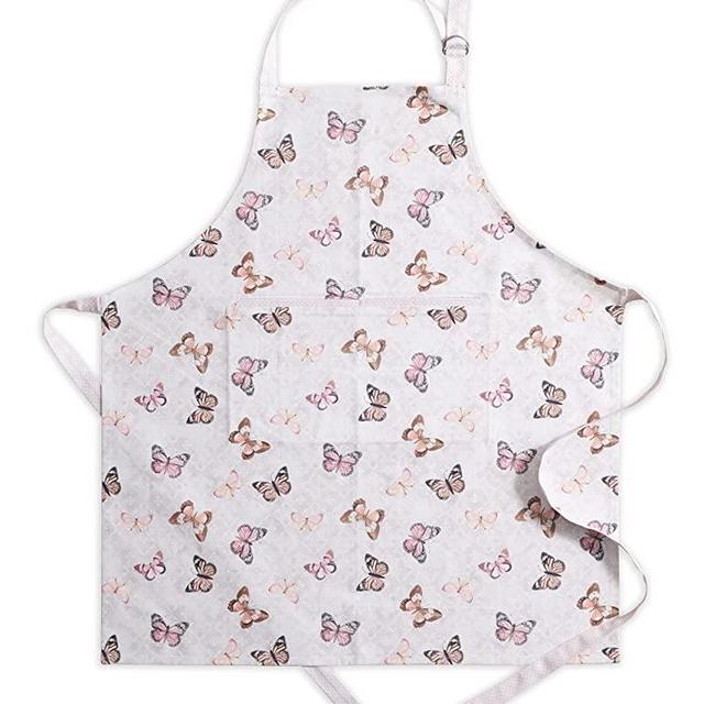 Maison d' Hermine 100% Cotton Kitchen Apron Adjustable Neck Strap Apron for Women, Men, Chef, Cooking (27.50"x31.50")