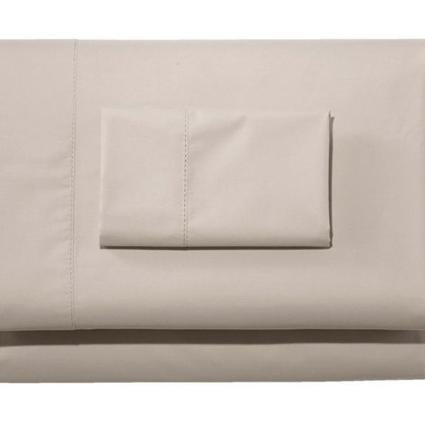 280-Thread-Count Pima Cotton Percale Sheet Set - Silver Sand