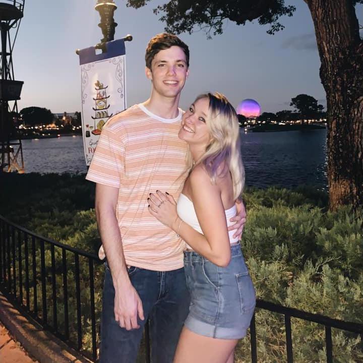 Our first photo together, and Jimmy's instagram debut at Epcot's food and wine festival October 2019