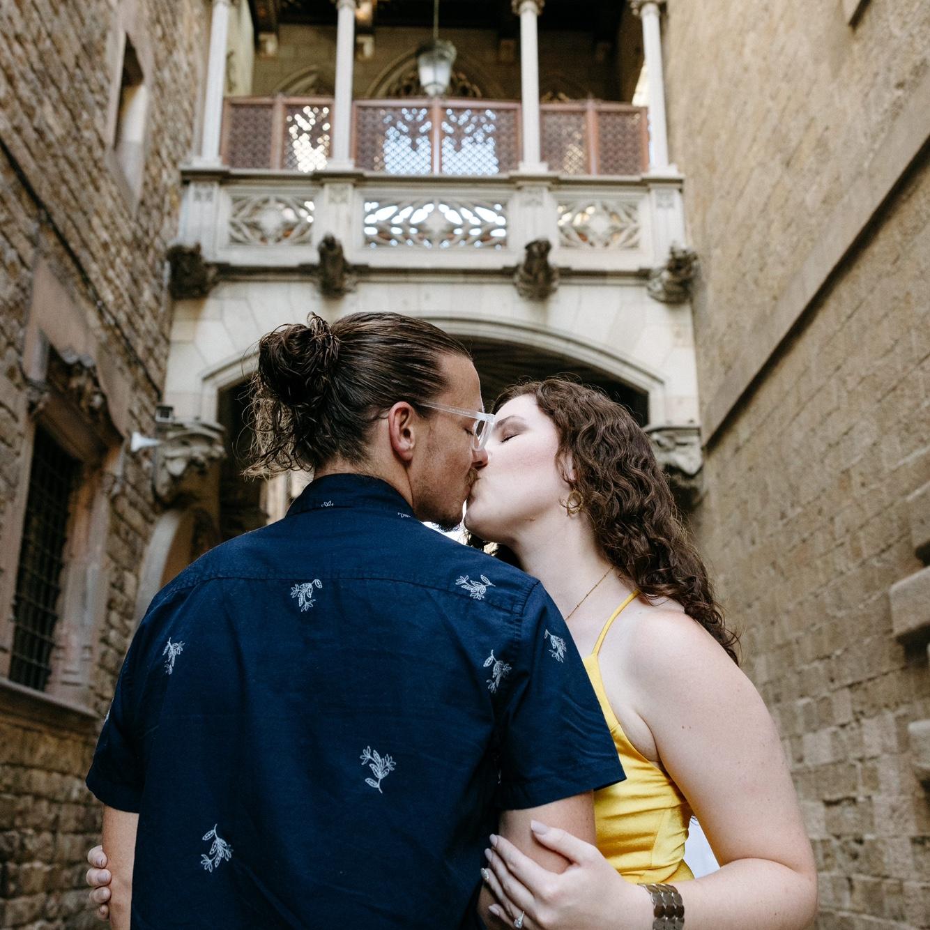 Engagement photos in Barcelona.