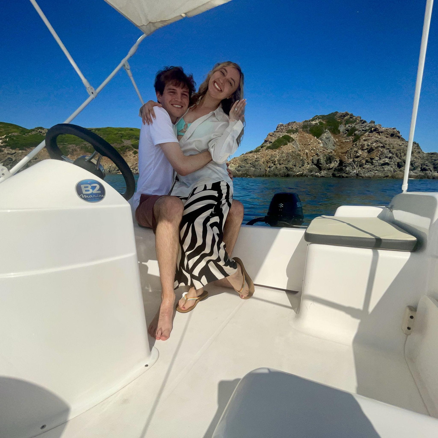 The big day!! Ross proposes to Maddie in Corsica⚓️