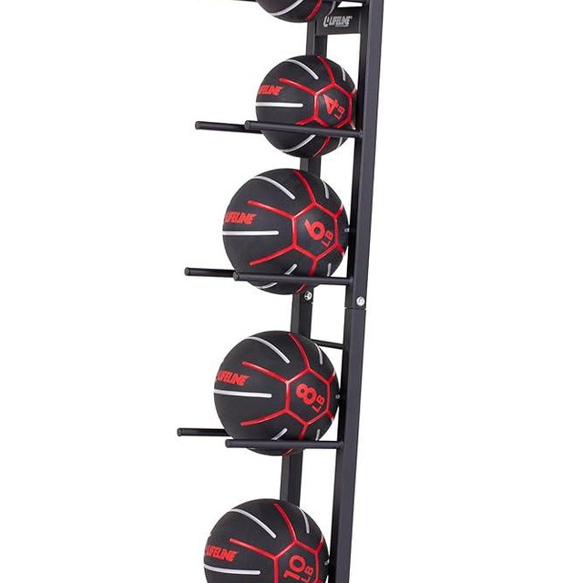 Lifeline Fitness Medicine Ball Set - Total Body Strength and Stability Training - Non-Slip, Light Bounce - Textured Surface - Durable - Home Gym Exercise Equipment