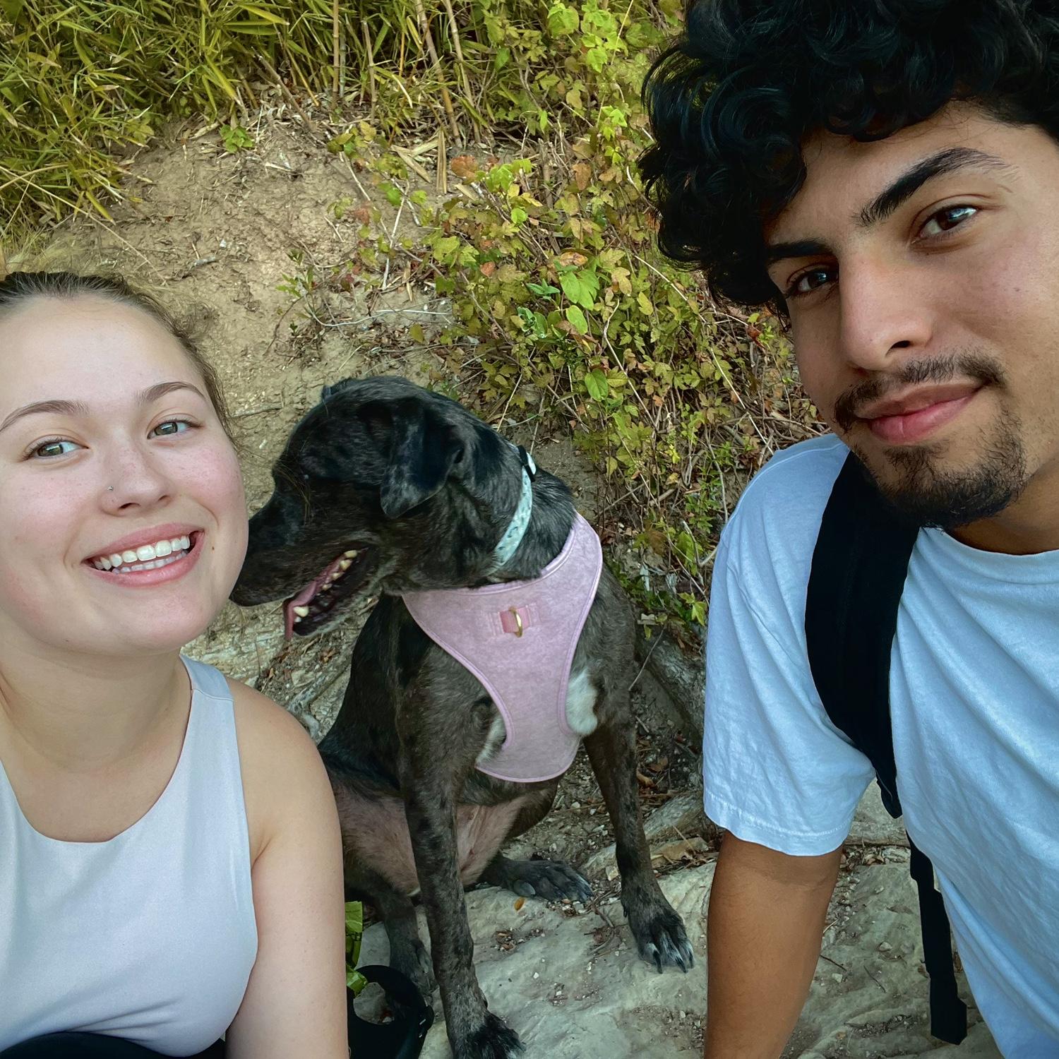 we love the outdoors so we go on plenty of hikes with our pup Pablo!