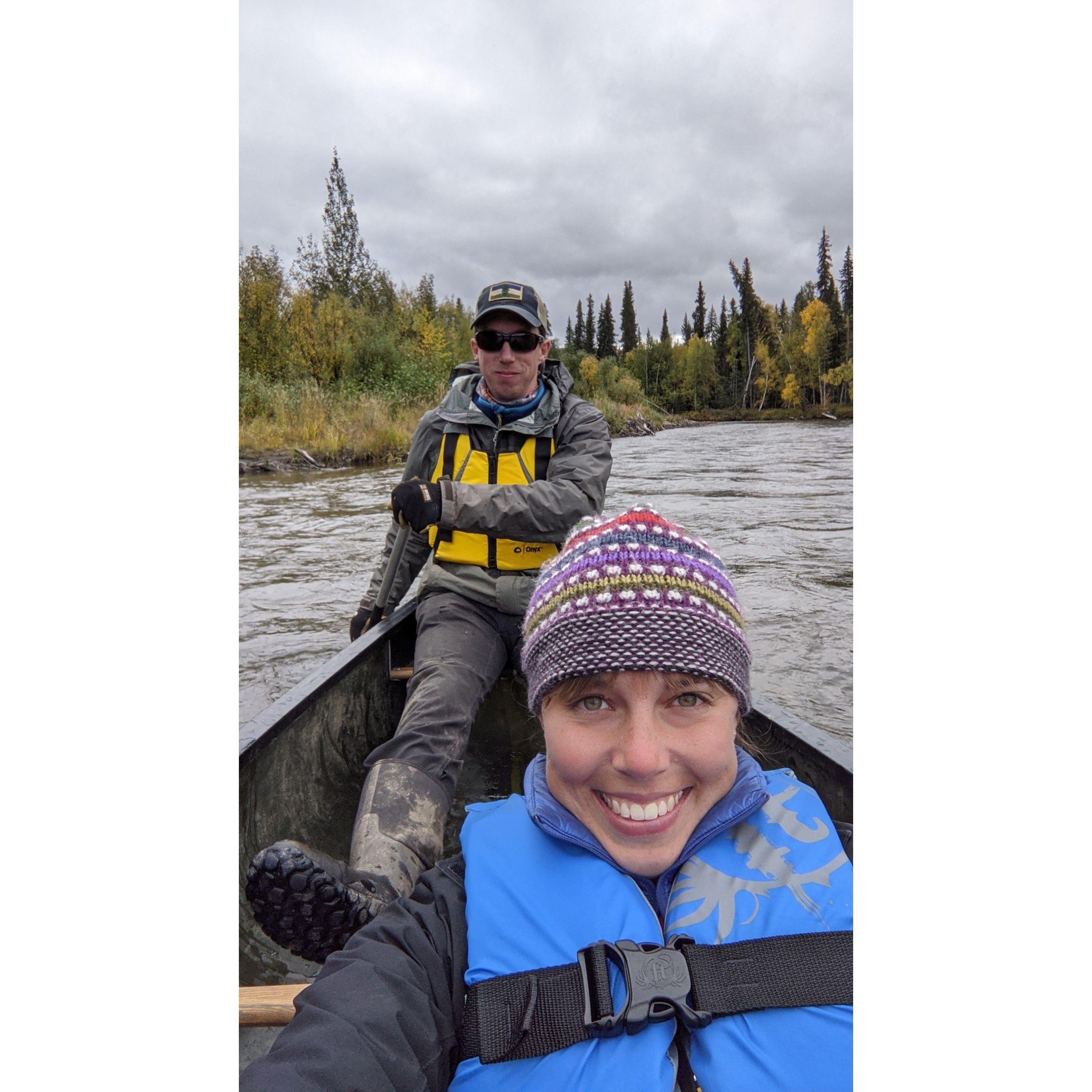 Canoeing the upper Chena River