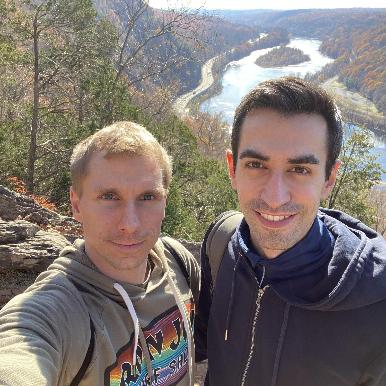 Mt. Tammany (the Delaware Water Gap) on November 11, 2023