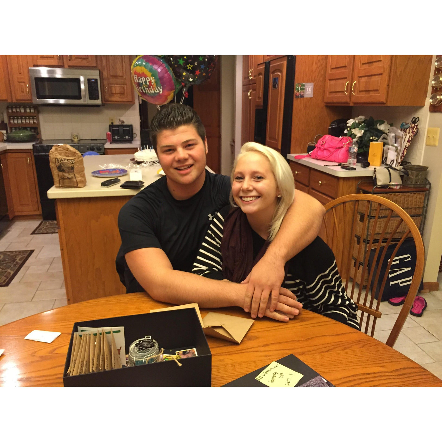 September 22, 2015
The Grooms birthday celebration... he only cried a lot when he opened his gift from the Bride. We love a man with emotions!!!
